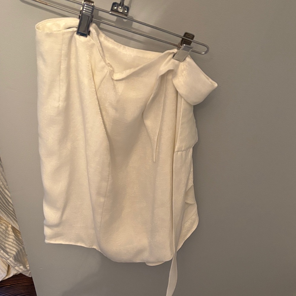 4SI3NNA White Mini Skirt